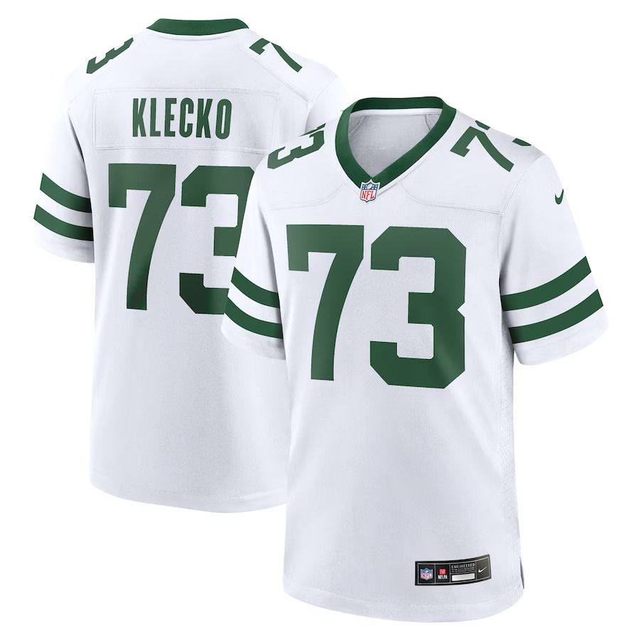 Men New York Jets #73 Joe Klecko Nike White Legacy Retired Player Game NFL Jersey